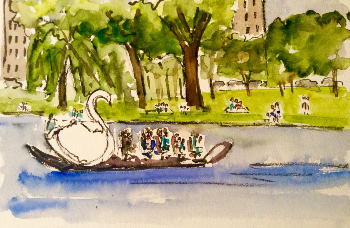 Swan Boats on the Boston Garden