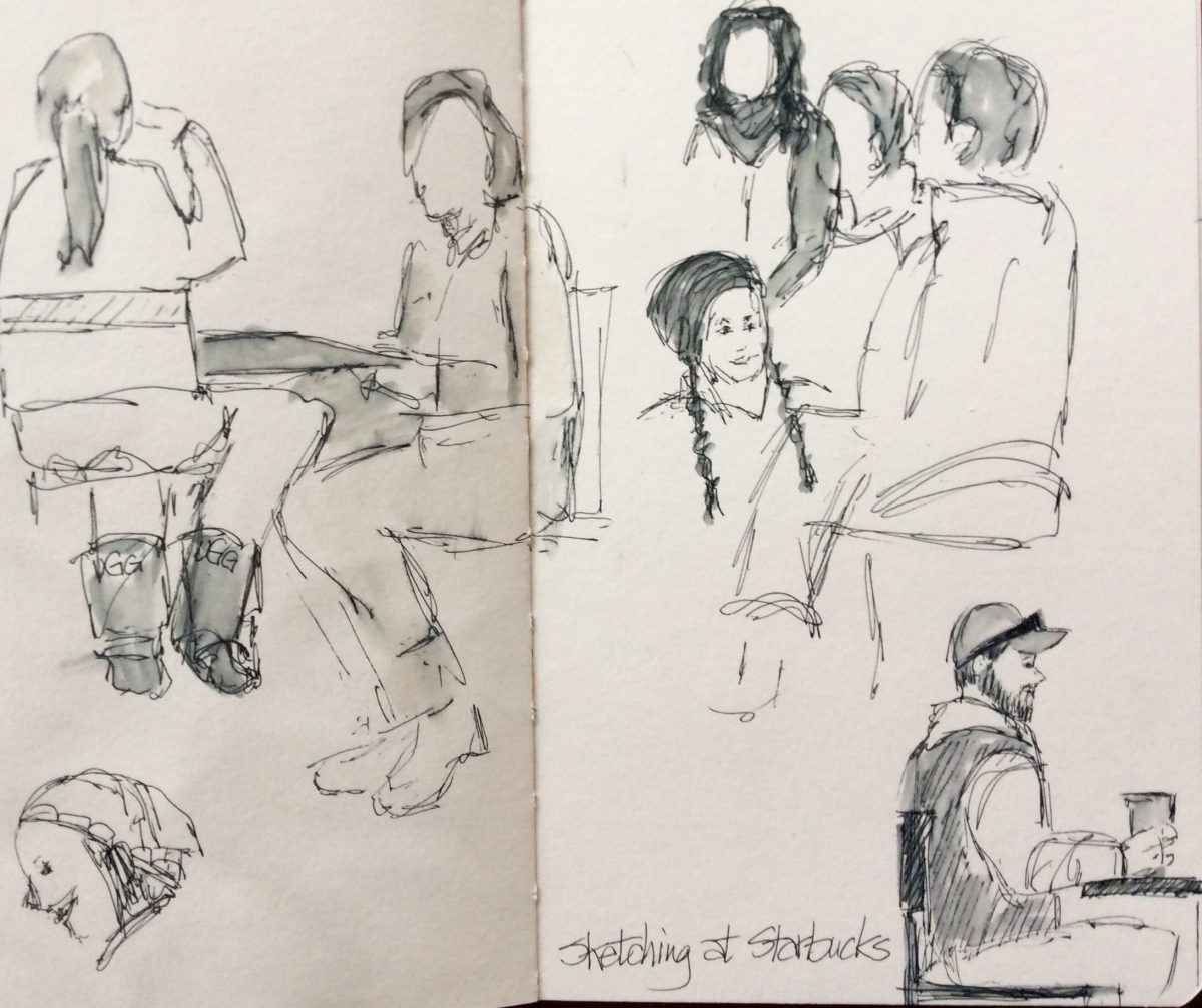 Sketching People at Starbucks
